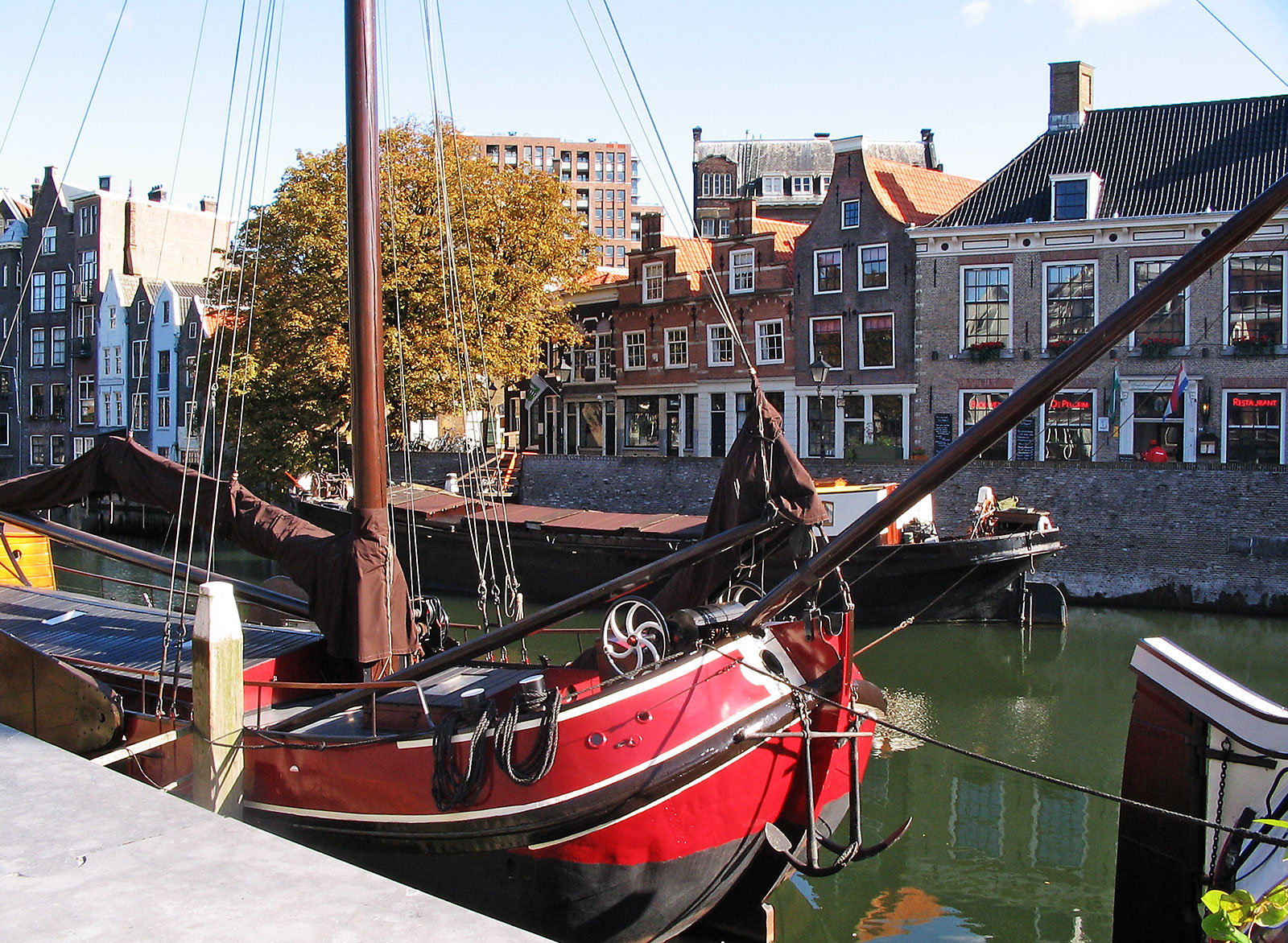 Aelbrechtskolk Canal in Delfshaven, Rotterdam, the Netherlands